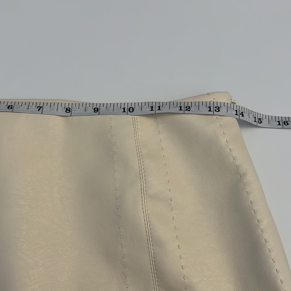 FRANCESCA’S ALYA faux Leather /vegan Leather mini skirt size S NWT side zipper - Picture 11 of 16